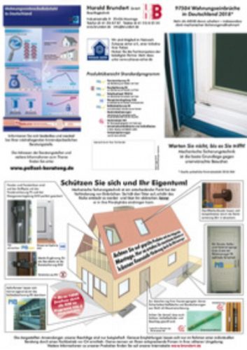 Flyer Einbruchschutz Brundert-Beschlagtechnik